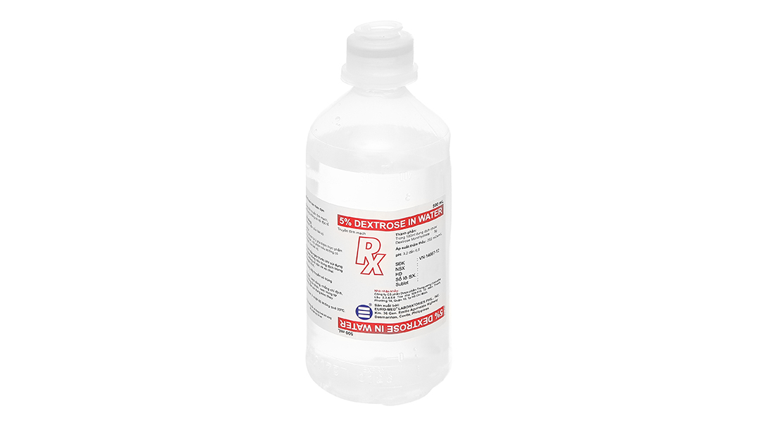 Dịch truyền 5% Dextrose In Water bổ sung nước và năng lượng