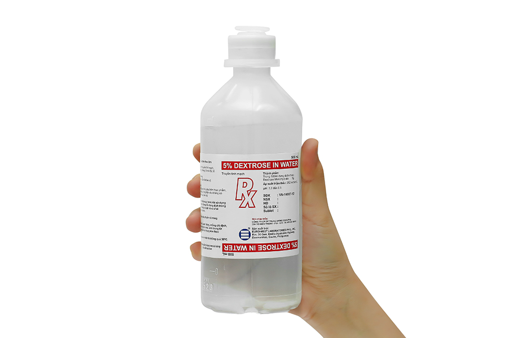 Dịch truyền 5% Dextrose In Water bổ sung nước và năng lượng