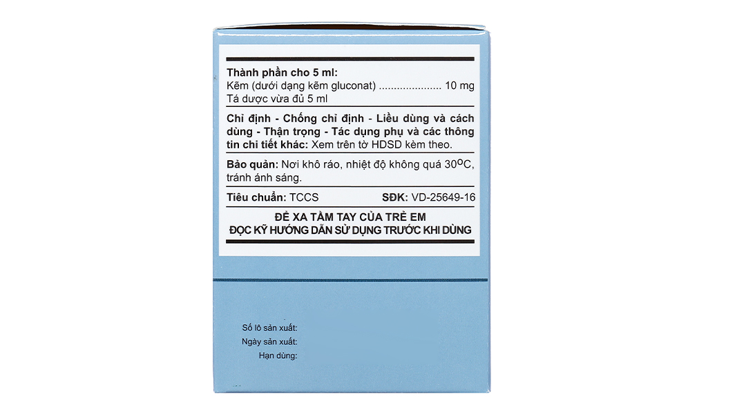 A.TZinC Siro 10mg/5ml hỗ trợ trị tiêu chảy, tăng đề kháng