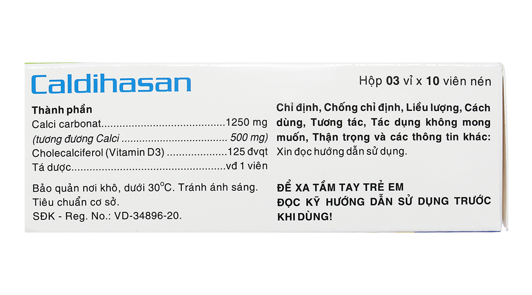 Caldihasan trị loãng xương, còi xương
