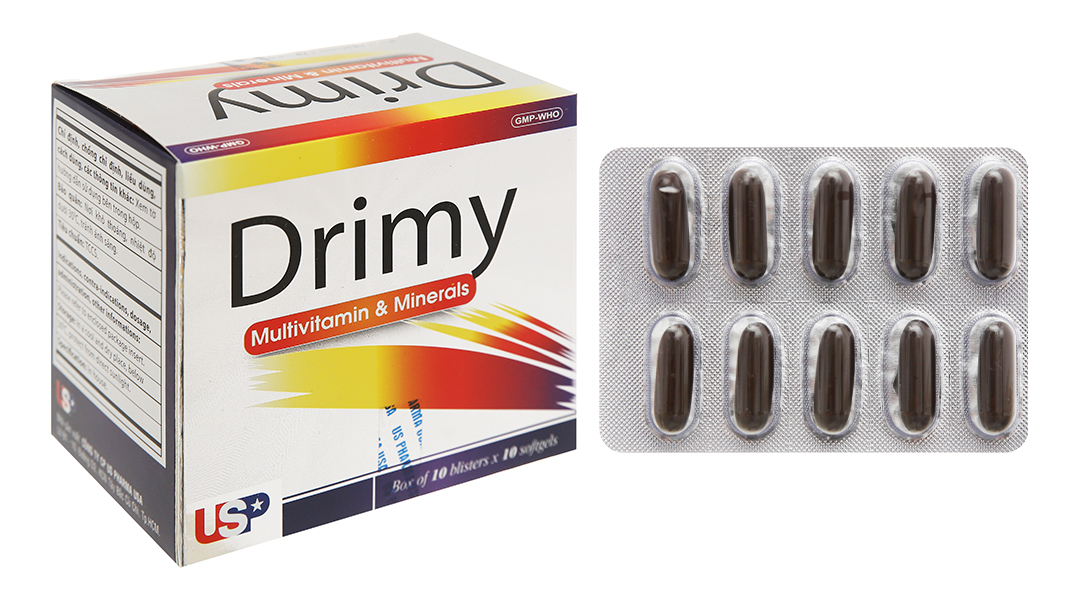 Drimy bổ sung vitamin và khoáng chất