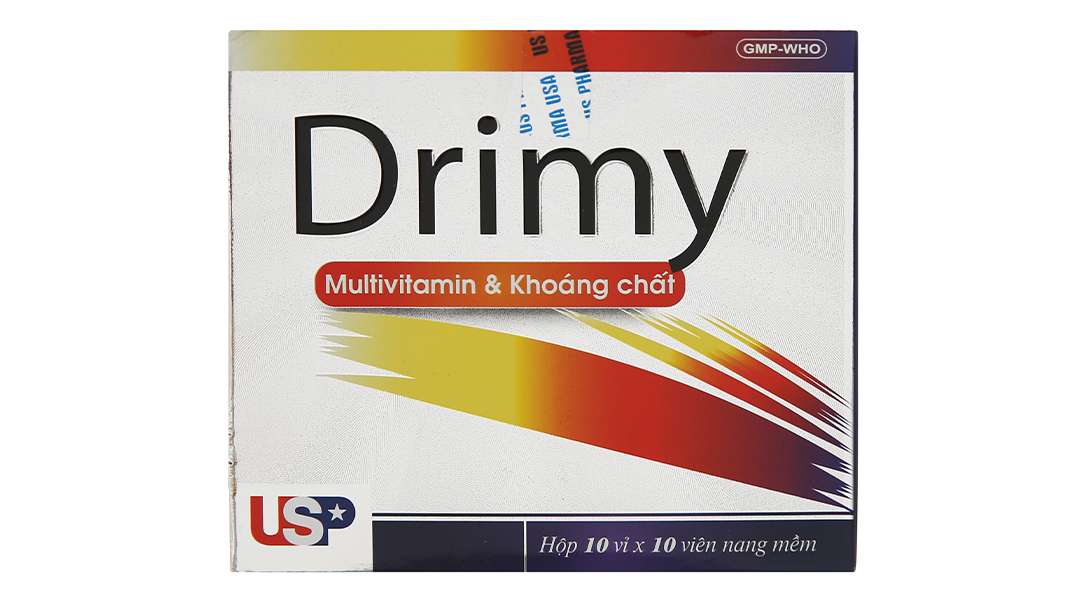 Drimy bổ sung vitamin và khoáng chất