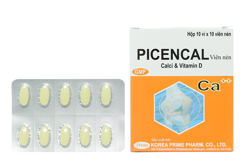 Picencal phòng và trị loãng xương, còi xương, nhuyễn xương