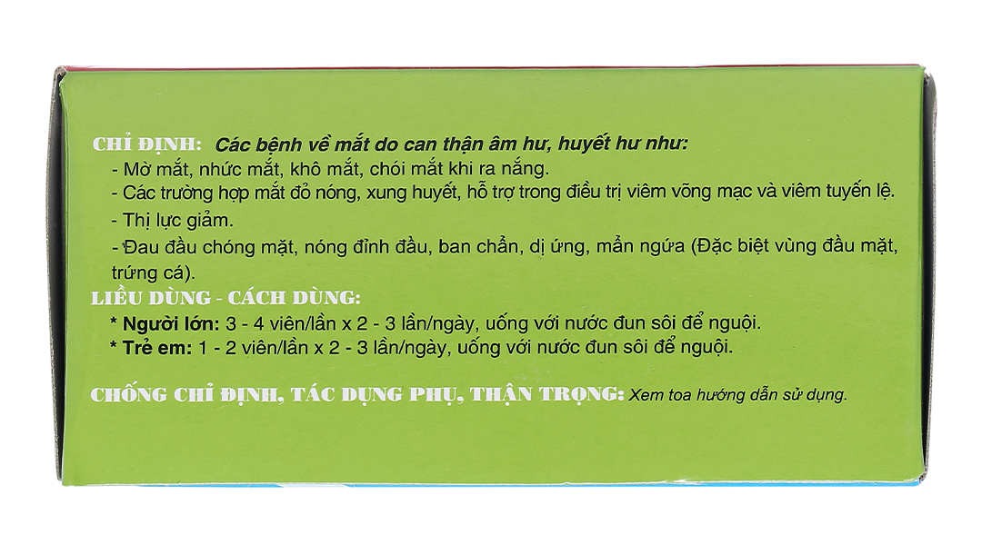 Sáng mắt Traphaco trị các bệnh về mắt, suy giảm thị lực