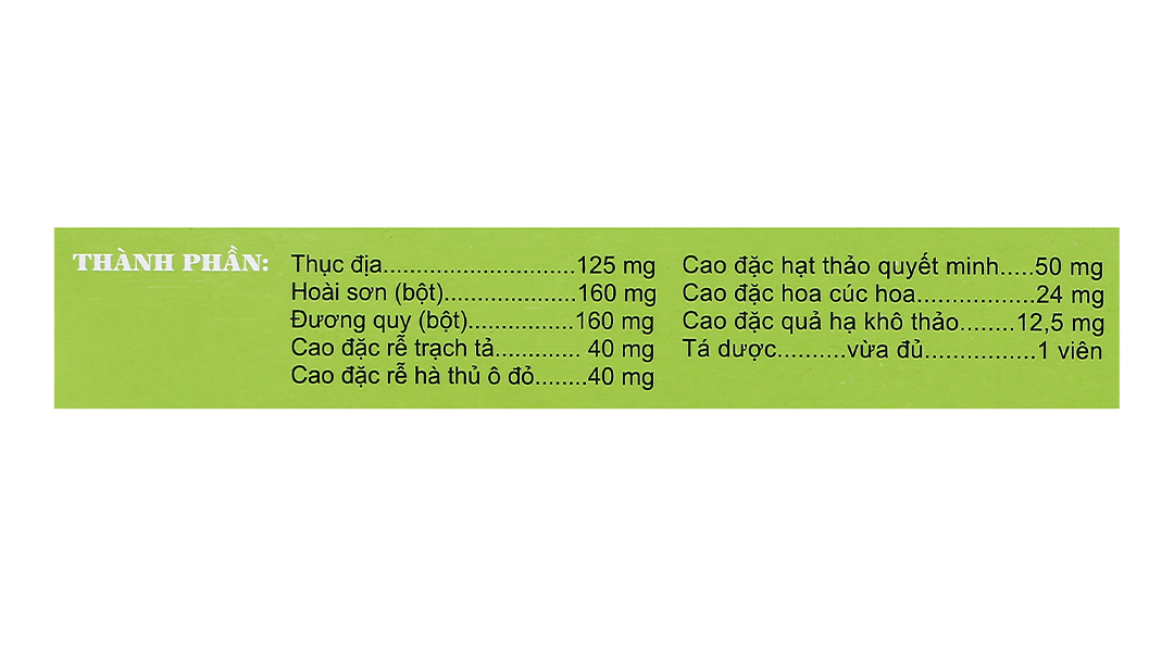 Sáng mắt Traphaco trị các bệnh về mắt, suy giảm thị lực