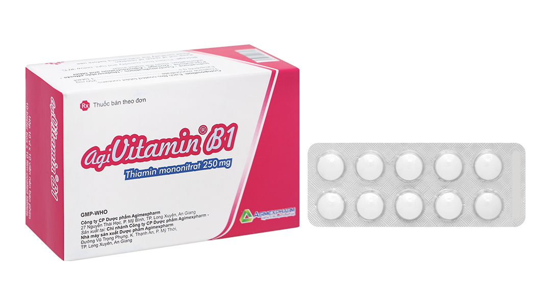 Agivitamin B1 250mg trị thiếu thiamin