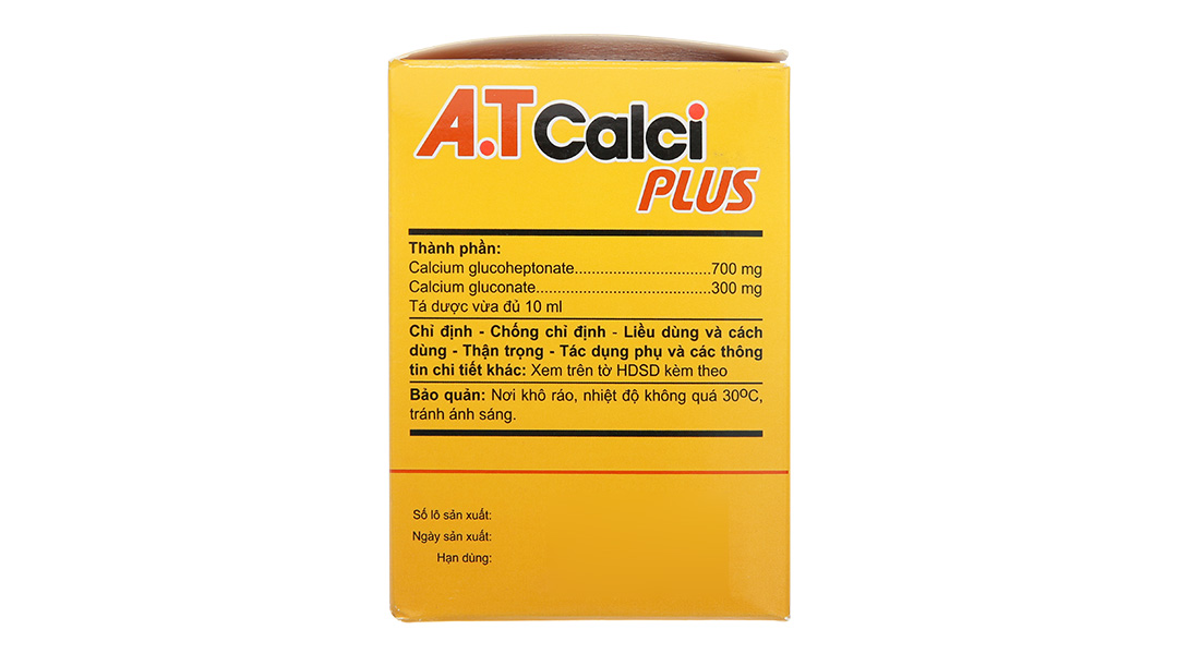 Dung dịch uống A.T Calci Plus cung cấp canxi cho cơ thể