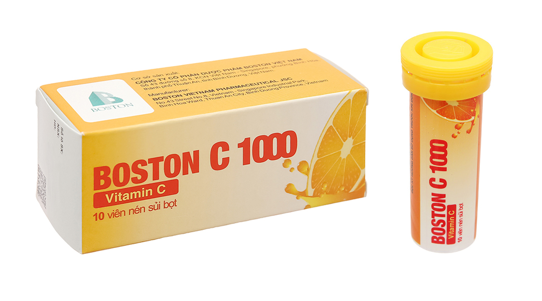 Viên nén sủi bọt Boston C 1000 trị tình trạng mệt mỏi