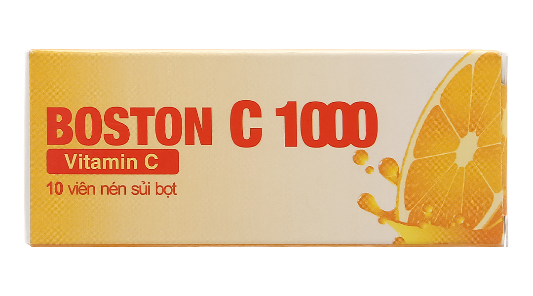 Viên nén sủi bọt Boston C 1000 trị tình trạng mệt mỏi