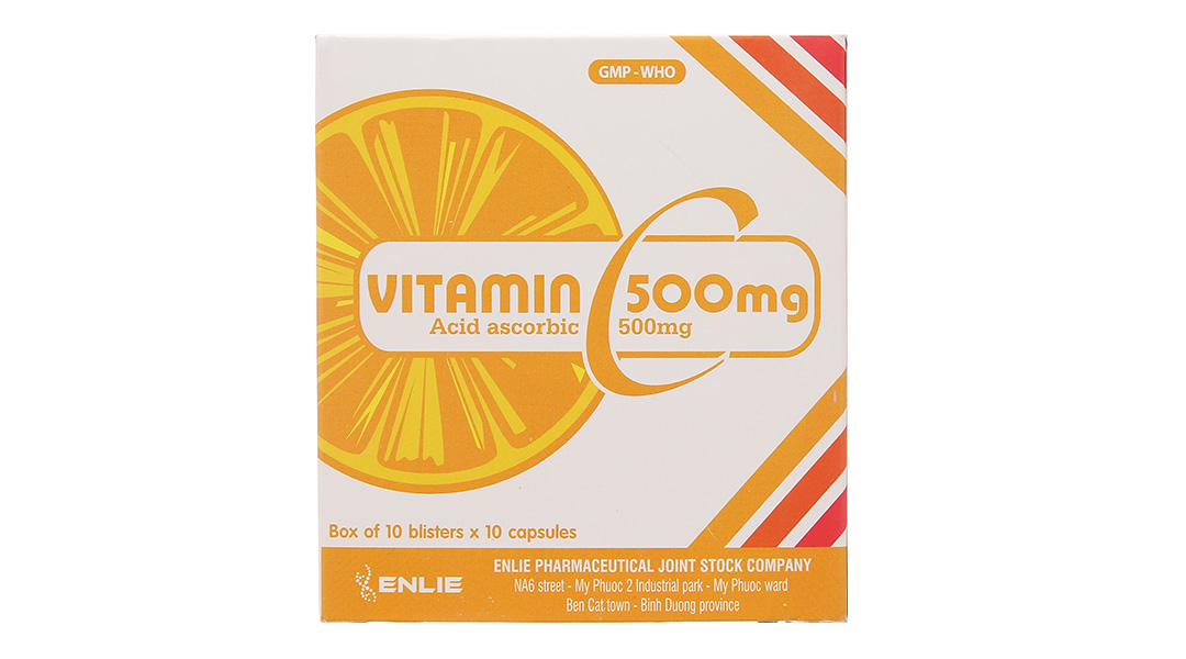 Vitamin C Enlie 500mg trị bệnh do thiếu hụt vitamin C