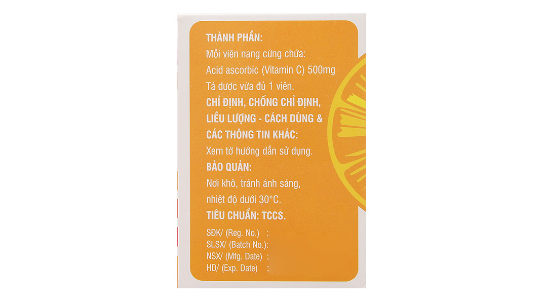 Vitamin C Enlie 500mg trị bệnh do thiếu hụt vitamin C