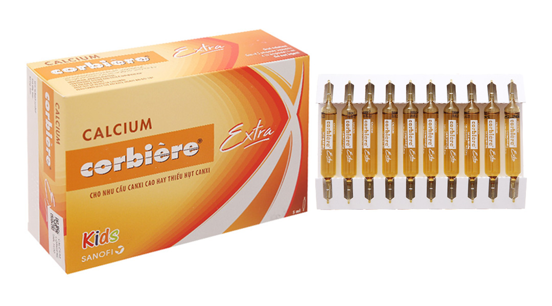 Dung dịch uống Calcium Corbière Extra bổ sung canxi, trị loãng xương