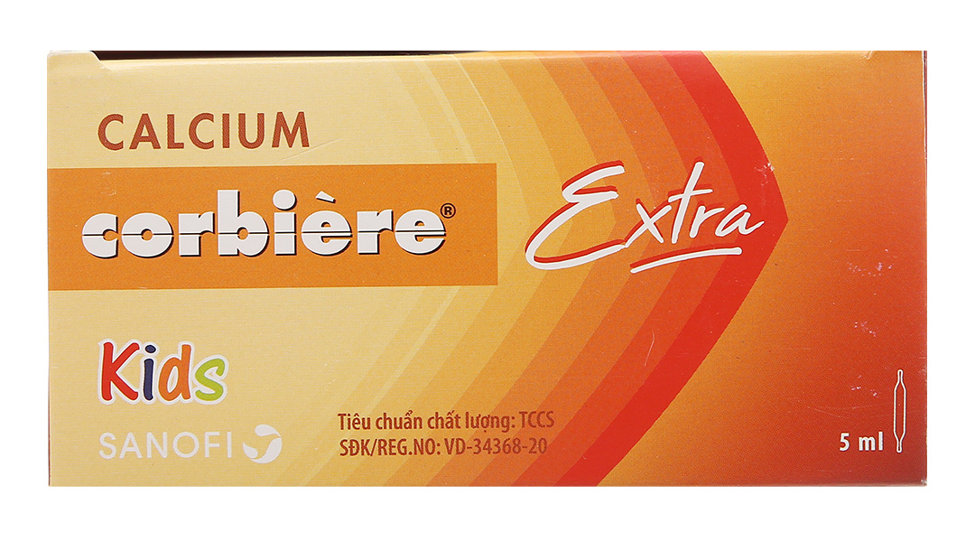 Dung dịch uống Calcium Corbière Extra bổ sung canxi, trị loãng xương