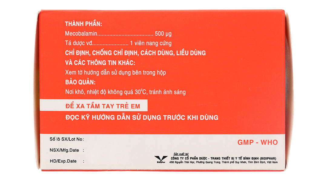 Galanmer 500mcg trị thiếu máu, thiếu vitamin B12