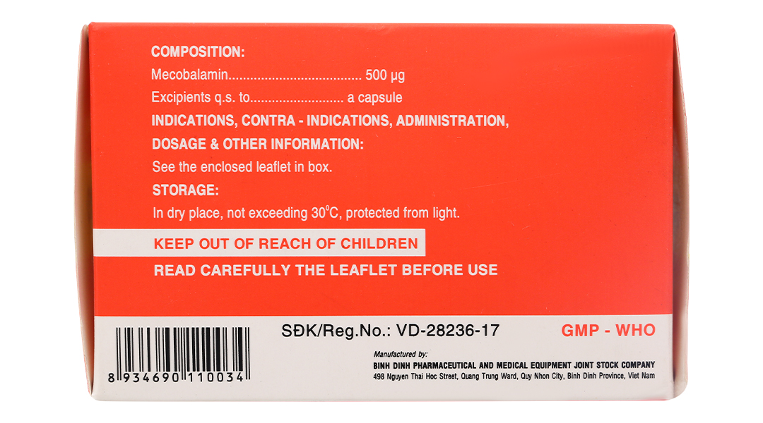 Galanmer 500mcg trị thiếu máu, thiếu vitamin B12