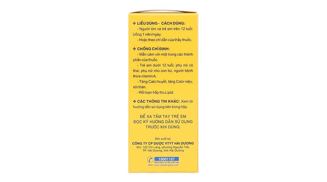 Vitamin A-D trị các triệu chứng do thiếu vitamin A, D
