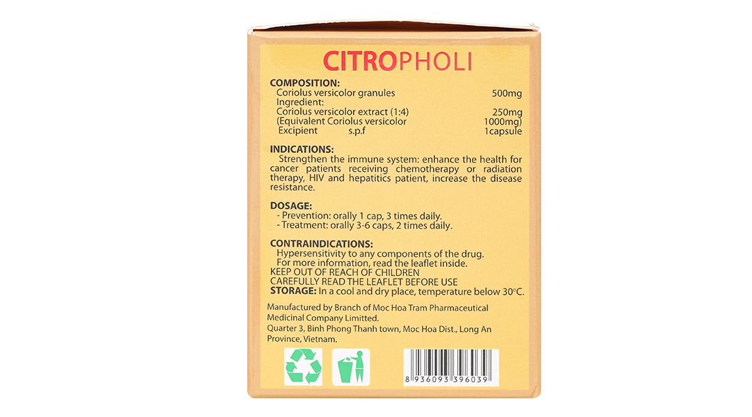 Citropholi 500mg tăng cường hệ miễn dịch