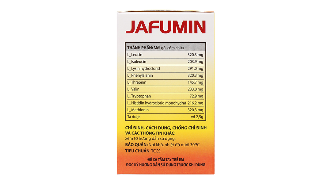 Thuốc cốm Jafumin cung cấp các axit amin trong suy thận mạn tính