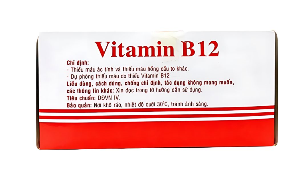 Dung dịch tiêm Vitamin B12 Vinphaco 1000mcg/ml điều trị thiếu máu