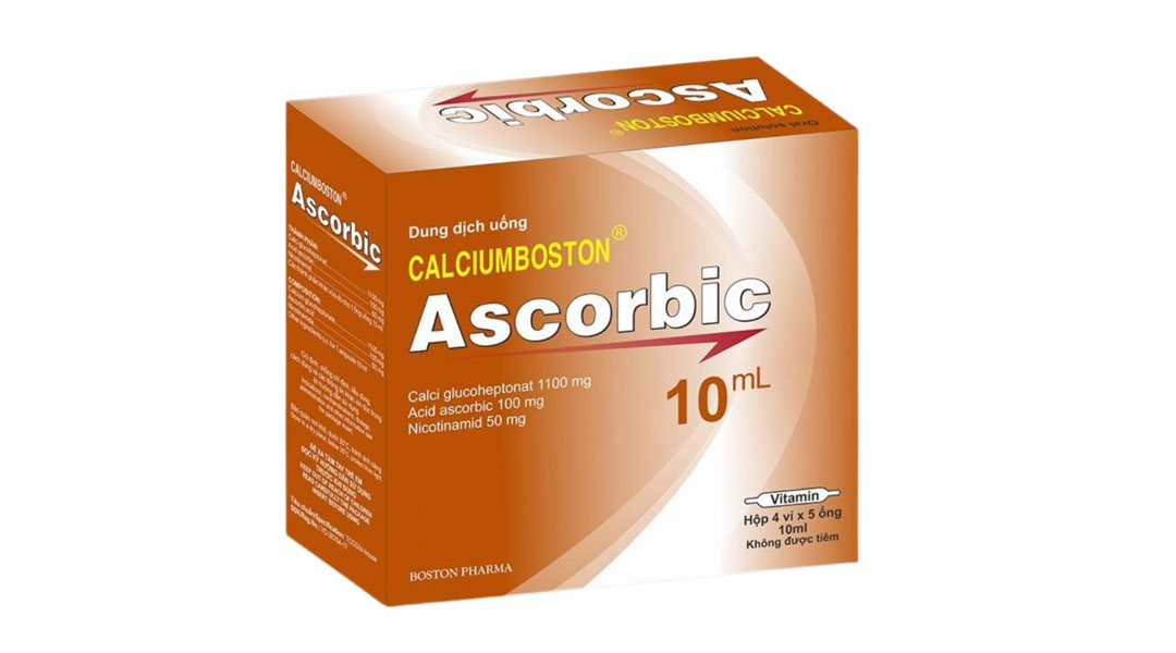 Calciumboston Ascorbic trị thiếu canxi, vitamin C và Vitamin PP (4 vỉ x ...