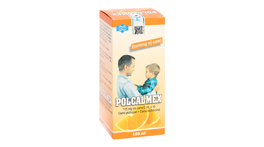Siro Polcalmex vị cam bổ sung Canxi