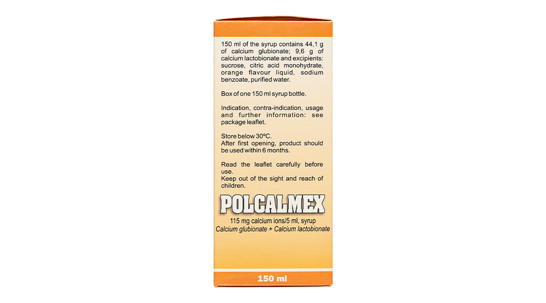 Siro Polcalmex vị cam bổ sung Canxi