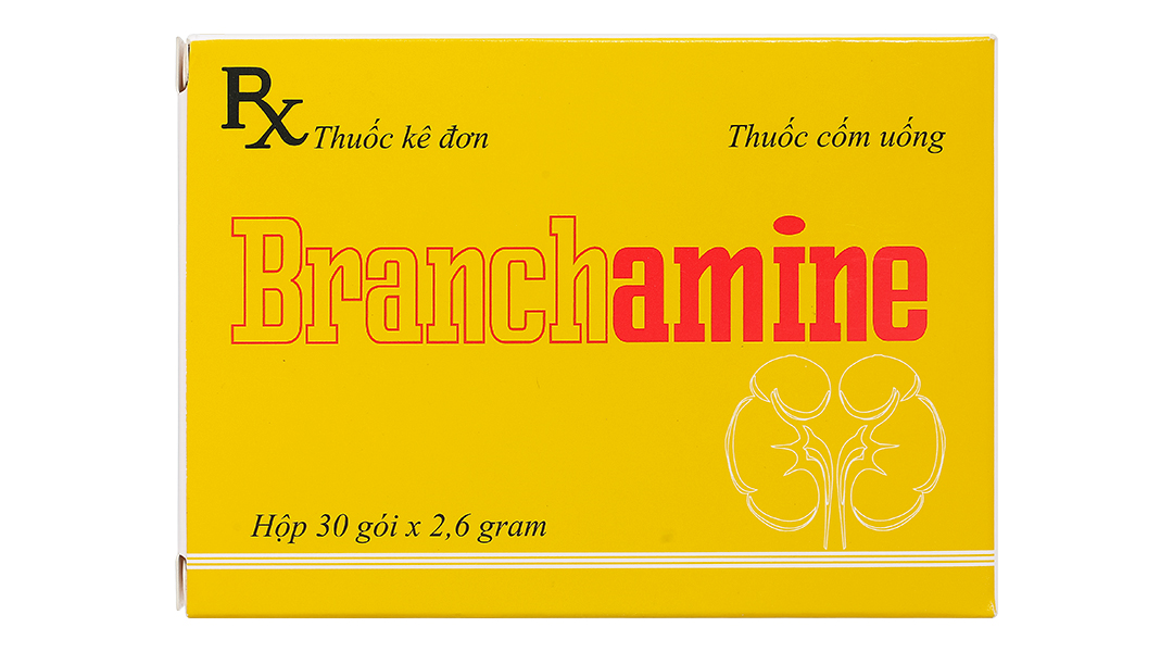Thuốc cốm Branchamine cung cấp các acid amin trong suy thận mạn tính
