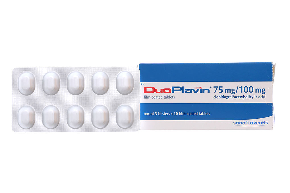 DuoPlavin 75mg/100mg phòng và trị huyết khối
