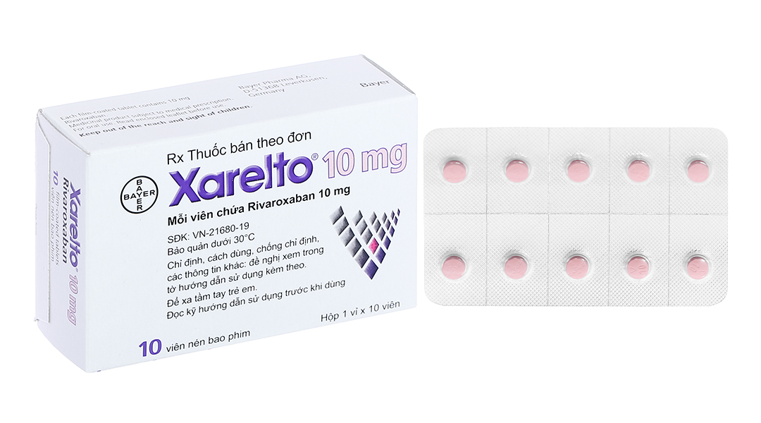 Xarelto 10mg phòng ngừa thuyên tắc huyết khối tĩnh mạch