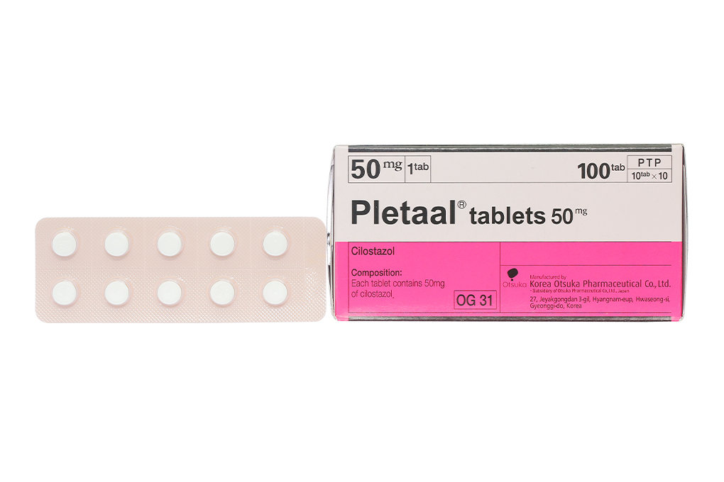 Pletaal Tablets 50mg trị thiếu máu cục bộ