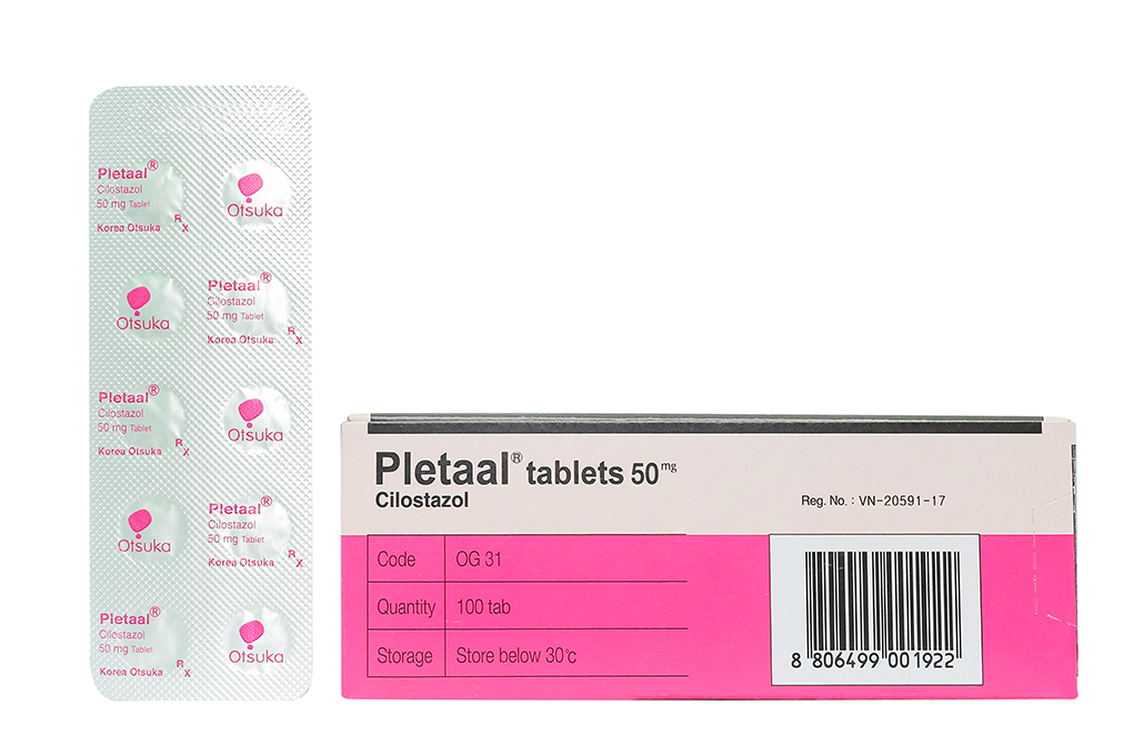 Pletaal Tablets 50mg trị thiếu máu cục bộ