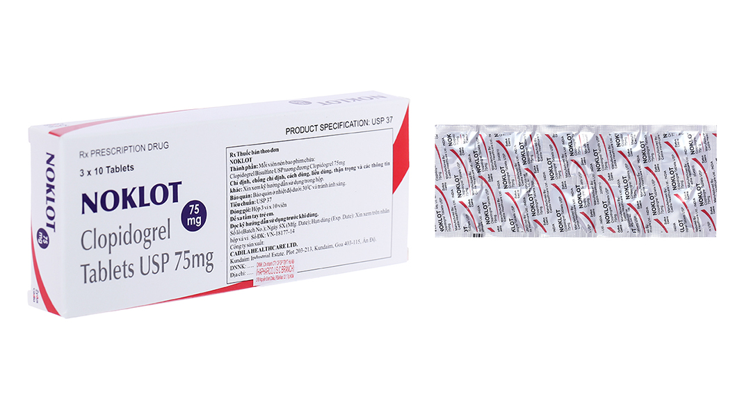 Noklot 75mg ngừa tai biến do xơ vữa động mạch