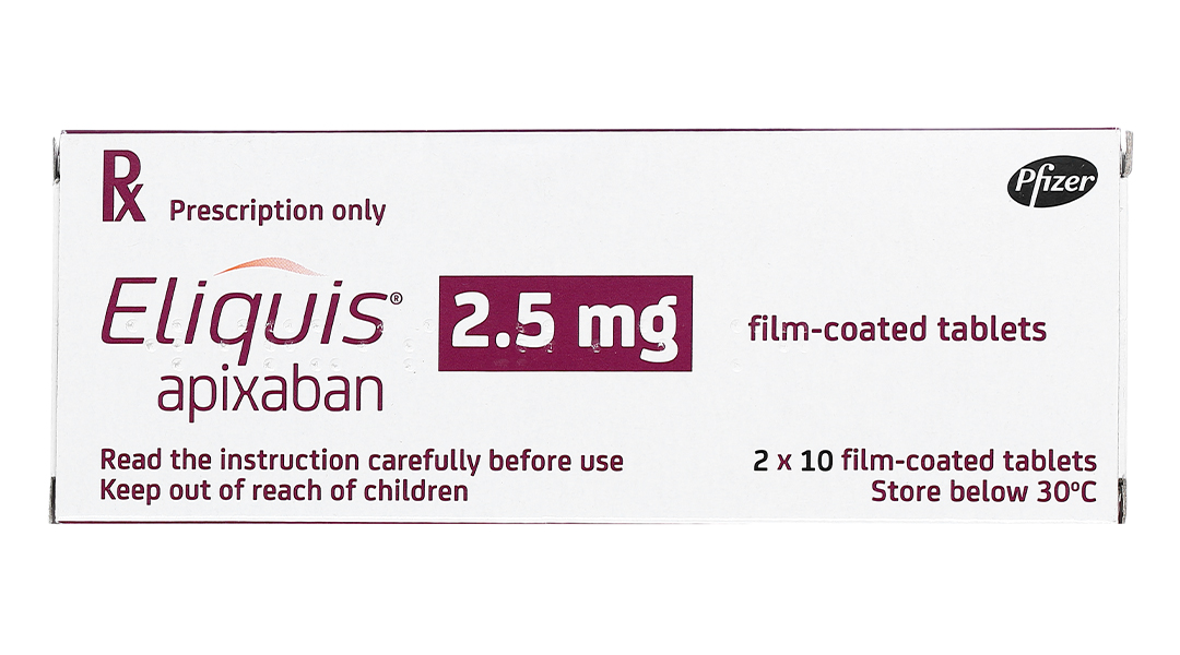 Eliquis 2.5mg phòng ngừa đột quỵ, tắc tĩnh mạch phổi
