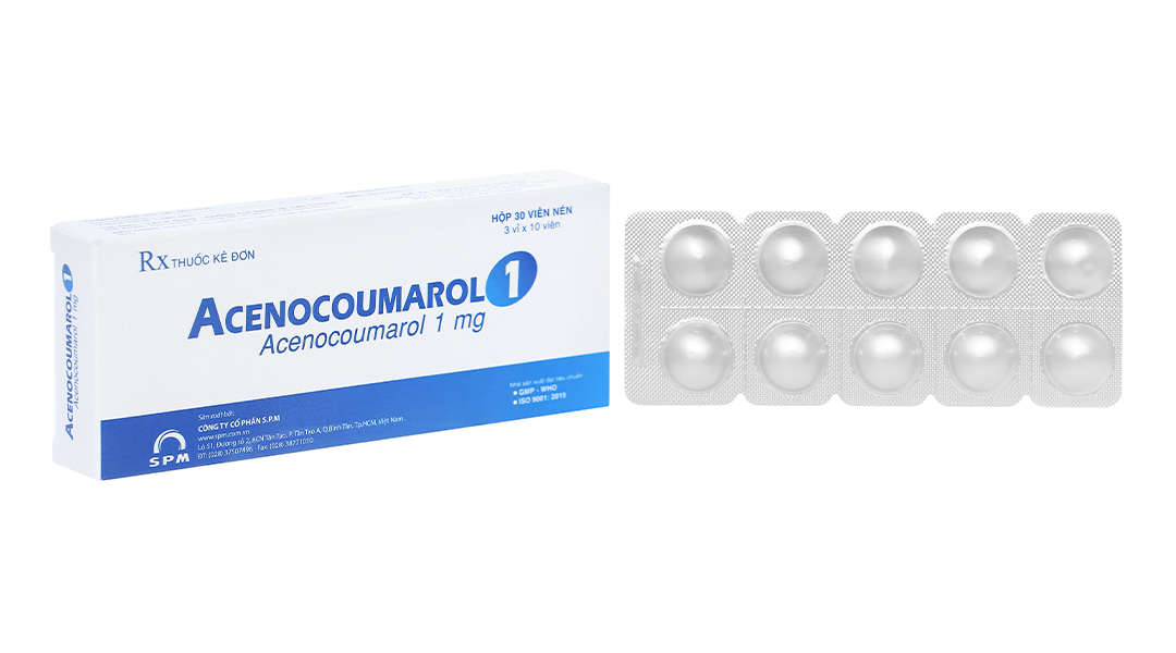 Acenocoumarol 1 SPM phòng và trị bệnh nghẽn mạch
