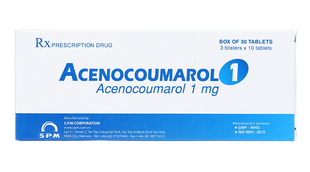 Acenocoumarol 1 SPM phòng và trị bệnh nghẽn mạch