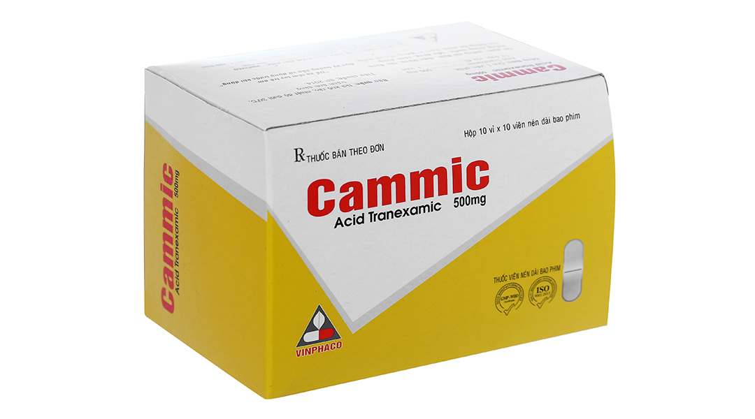 Cammic 500mg cầm máu, trị chảy máu tiêu firin