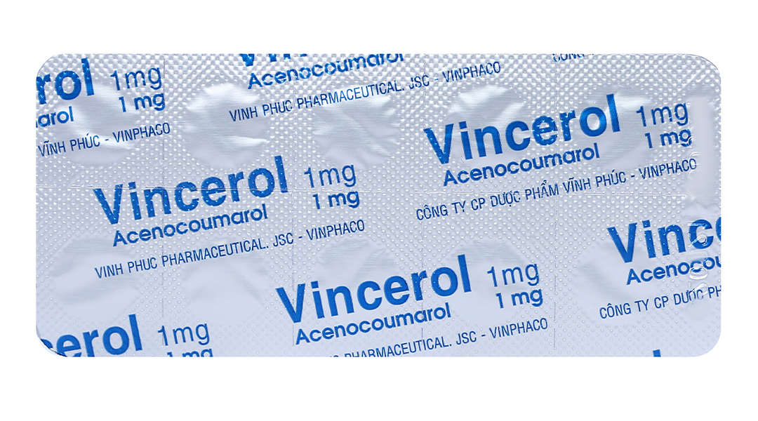 Vincerol 1mg phòng và trị huyết khối