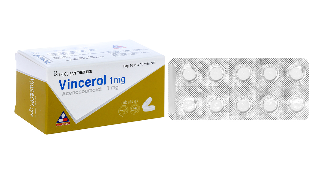 Vincerol 1mg phòng và trị huyết khối