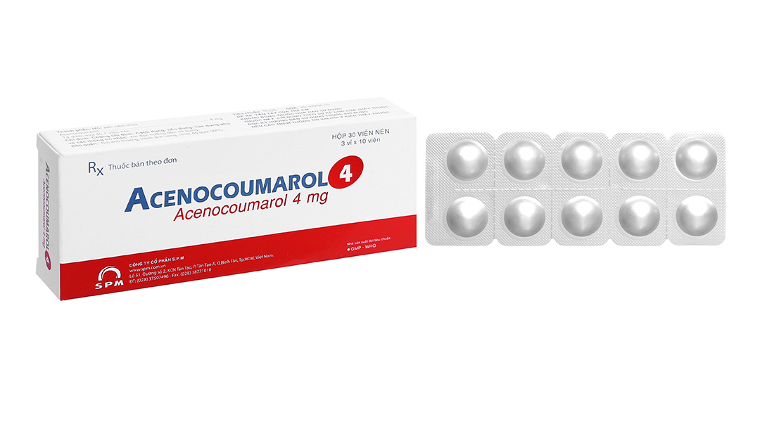 Acenocoumarol 4 SPM trị và ngăn ngừa bệnh nghẽn mạch