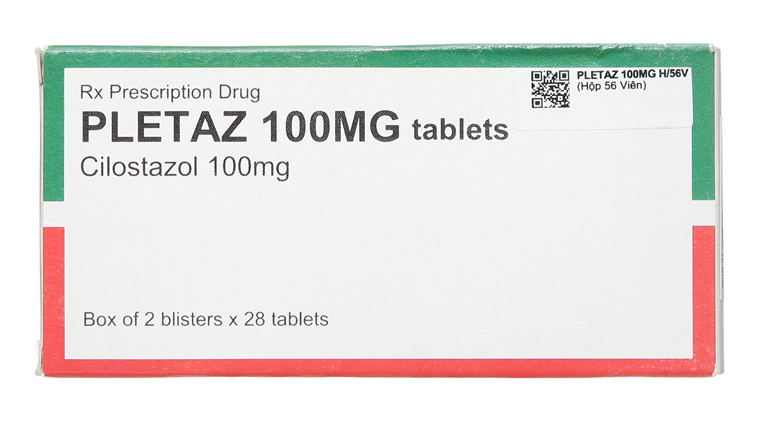 Pletaz 100mg tablets trị bệnh lý đau cách hồi ở chân