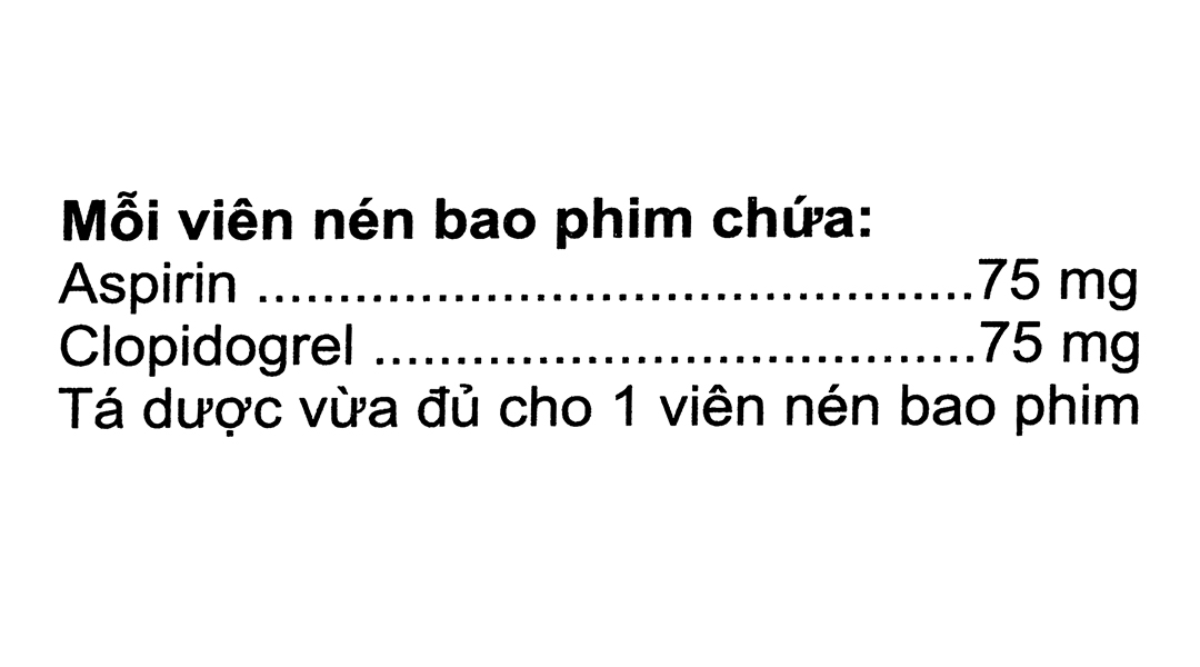 Clopalvix Plus ngừa xơ vữa động mạch, phòng ngừa huyết khối