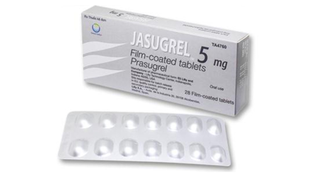 Jasugrel 5mg dự phòng biến cố huyết khối