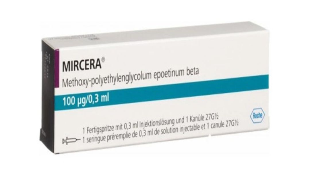 Dung dịch tiêm Mircera 100μg/0,3ml trị thiếu máu do bệnh thận mạn tính