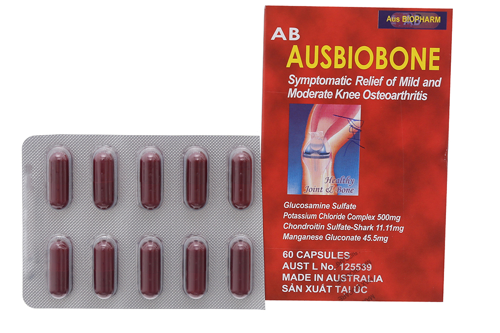 AB Ausbiobone giảm triệu chứng thoái hóa khớp gối nhẹ đến trung bình