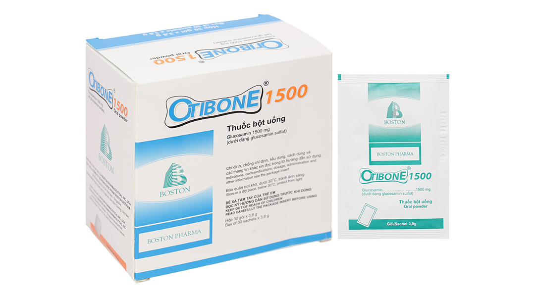 Thuốc bột uống Otibone 1500 giảm triệu chứng của thoái hóa khớp