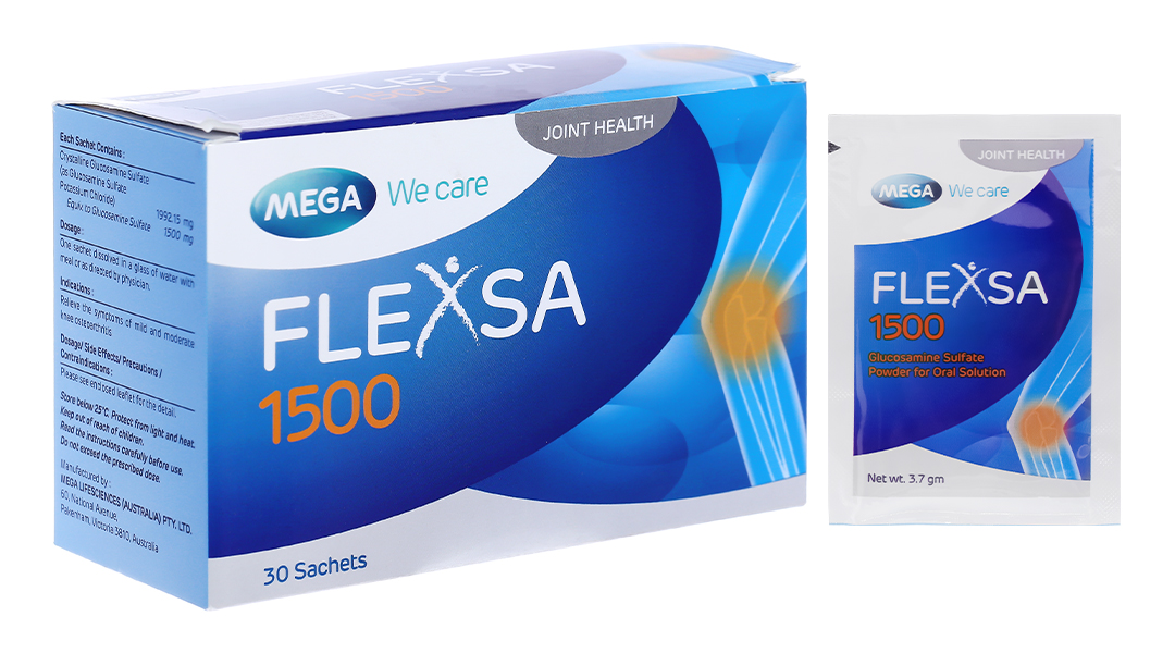 Thuốc bột Flexsa 1500 giảm triệu chứng viêm khớp gối