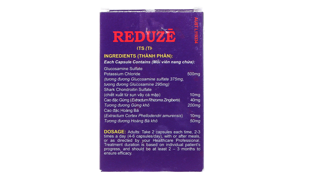 Reduze giảm triệu chứng bị viêm khớp gối nhẹ và trung bình