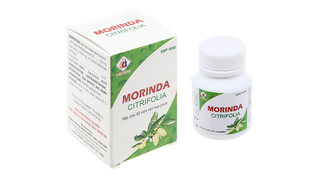 Morinda Citrifolia 100mg trị đau nhức, sưng khớp
