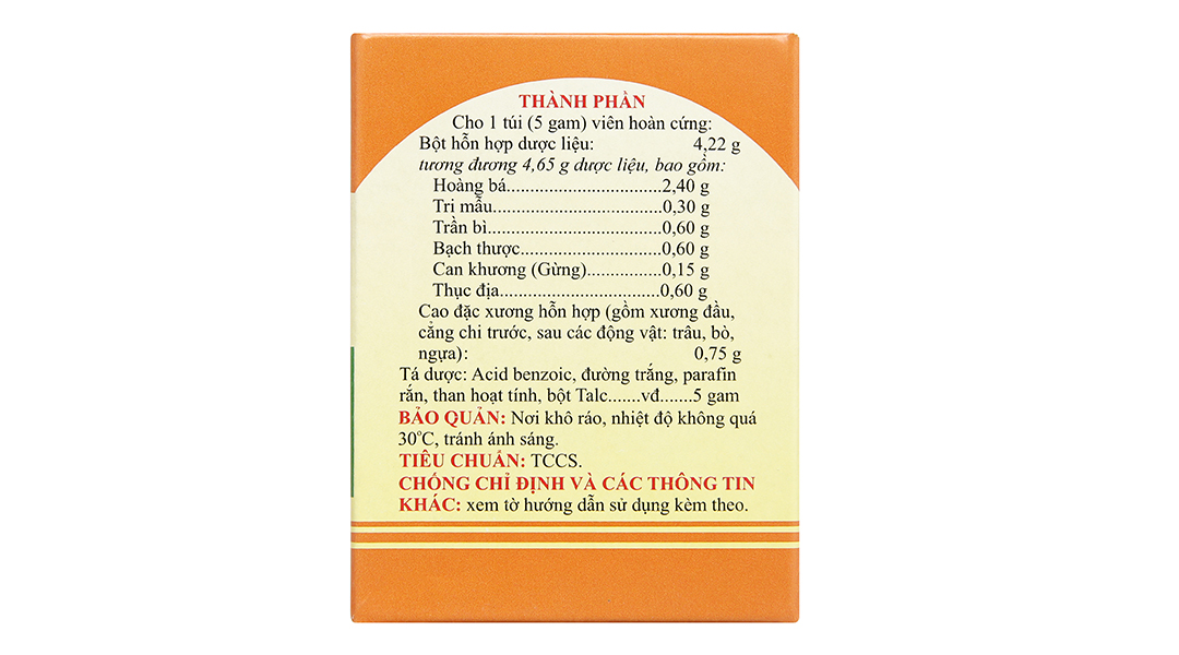 Viên Hoàn Cứng Dưỡng Cốt Hoàn giảm đau nhức xương khớp