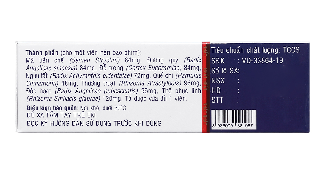 Phong Tê Thấp Nhất Nhất trị viêm khớp, thoái hóa đốt sống